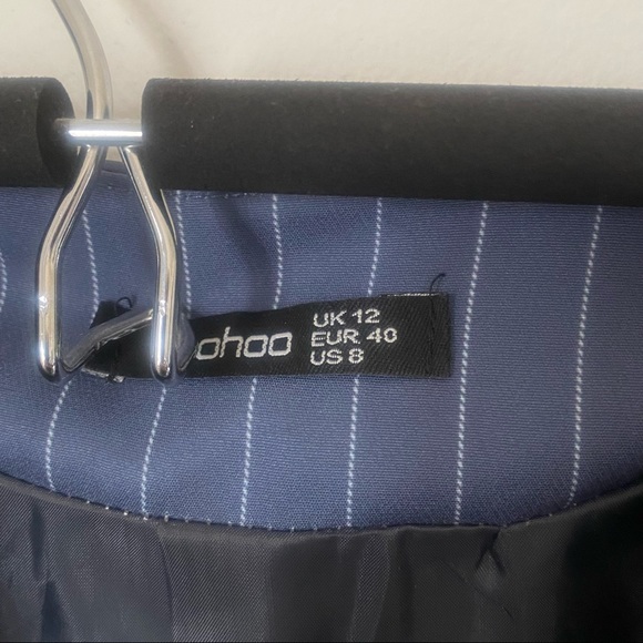Boohoo double breasted pinstripe blazer - Picture 4 of 5